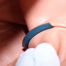 FENDI 2 JOURS Hand Bag Leather 2way Blue Silver Auth 150363-12