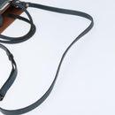 FENDI 2 JOURS Hand Bag Leather 2way Blue Silver Auth 150363-9