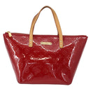 LOUIS VUITTON Monogram Vernis Bellevue PM Bag Pomme D'amour M93583 Auth 150365-13