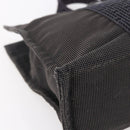 HERMES Her Line PM Hand Bag Canvas Gray Auth 150368-11