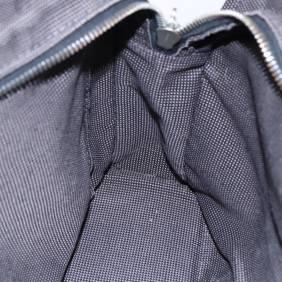 HERMES Her Line PM Hand Bag Canvas Gray Auth 150368