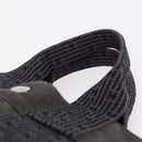 HERMES Her Line PM Hand Bag Canvas Gray Auth 150368-8