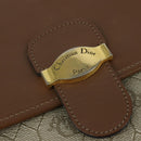 Christian Dior Honeycomb Canvas Shoulder Bag PVC Beige gold Auth 150369-17