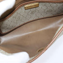 Christian Dior Honeycomb Canvas Shoulder Bag PVC Beige gold Auth 150369-11