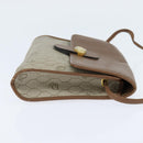 Christian Dior Honeycomb Canvas Shoulder Bag PVC Beige gold Auth 150369-4