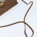 Christian Dior Honeycomb Canvas Shoulder Bag PVC Beige gold Auth 150369-7