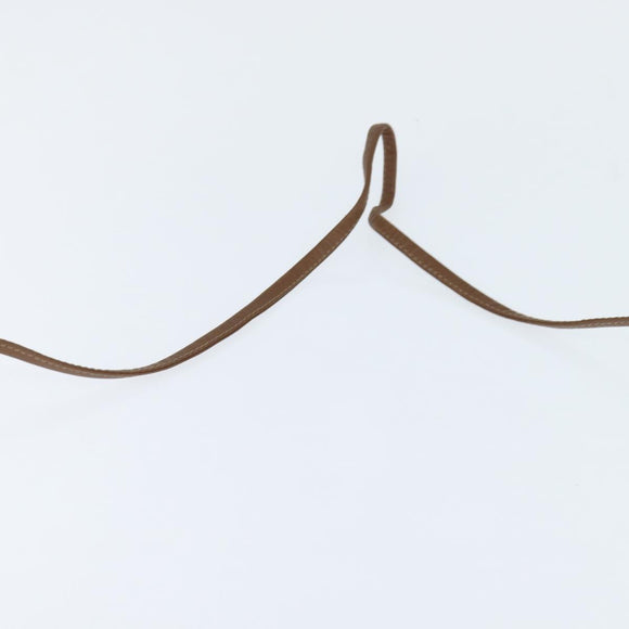 Christian Dior Honeycomb Canvas Shoulder Bag PVC Beige gold Auth 150369