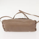 Chloe Lily Shoulder Bag Leather 2way Purple Gold Auth 150370-11