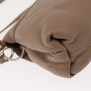 Chloe Lily Shoulder Bag Leather 2way Purple Gold Auth 150370-14