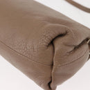 Chloe Lily Shoulder Bag Leather 2way Purple Gold Auth 150370-15