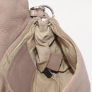 Chloe Lily Shoulder Bag Leather 2way Purple Gold Auth 150370-20