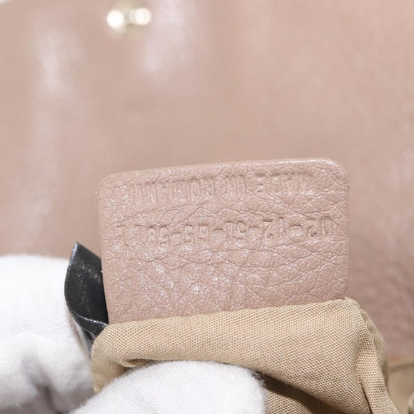 Chloe Lily Shoulder Bag Leather 2way Purple Gold Auth 150370