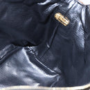 FENDI Zucca Canvas Vanity Hand Bag Black Brown Auth 150373-17