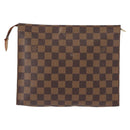 LOUIS VUITTON Damier Ebene Poche Toilette 26 Pouch N47543 LV Auth 150375-2