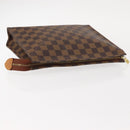LOUIS VUITTON Damier Ebene Poche Toilette 26 Pouch N47543 LV Auth 150375-5