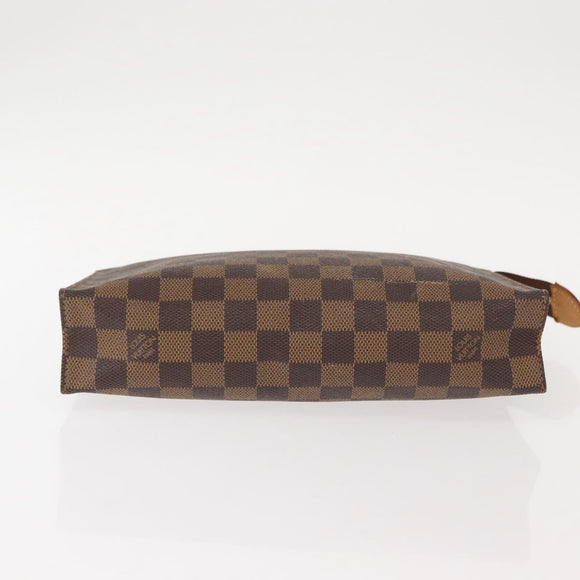 LOUIS VUITTON Damier Ebene Poche Toilette 26 Pouch N47543 LV Auth 150375