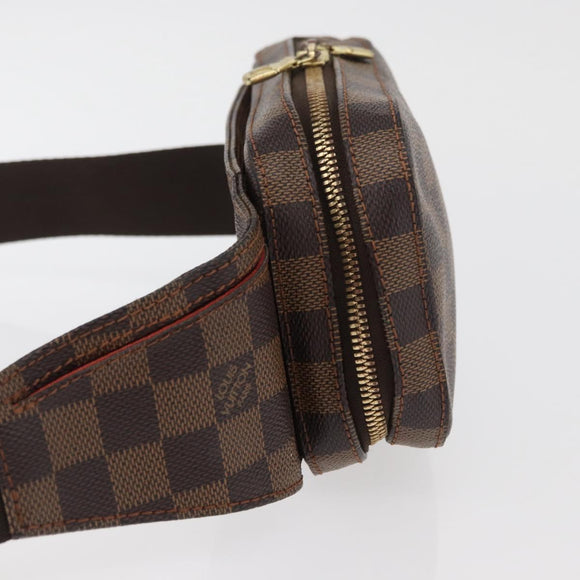 LOUIS VUITTON Damier Ebene Geronimos Shoulder Bag N51994 LV Auth 150376