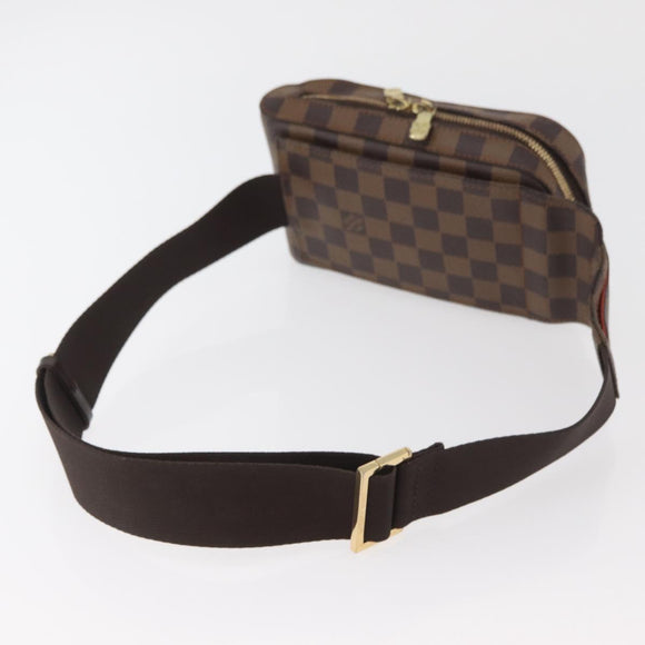LOUIS VUITTON Damier Ebene Geronimos Shoulder Bag N51994 LV Auth 150376