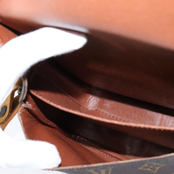 LOUIS VUITTON Monogram Cartouchiere MM Shoulder Bag M51253 LV Auth 150378