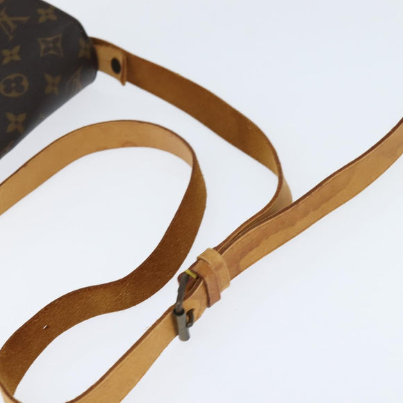 LOUIS VUITTON Monogram Cartouchiere MM Shoulder Bag M51253 LV Auth 150378