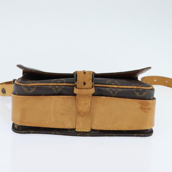 LOUIS VUITTON Monogram Cartouchiere MM Shoulder Bag M51253 LV Auth 150378