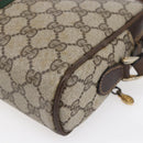 GUCCI GG Supreme Web Sherry Line Shoulder Bag PVC Beige Gold 010 378 Auth 150379-12