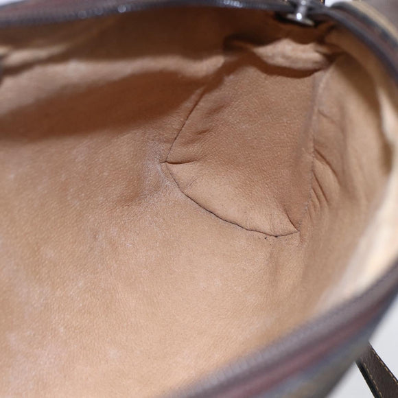 GUCCI GG Supreme Web Sherry Line Shoulder Bag PVC Beige Gold 010 378 Auth 150379