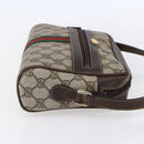 GUCCI GG Supreme Web Sherry Line Shoulder Bag PVC Beige Gold 010 378 Auth 150379-5