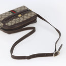 GUCCI GG Supreme Web Sherry Line Shoulder Bag PVC Beige Gold 010 378 Auth 150379-7