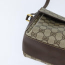 GUCCI GG Supreme Web Sherry Line Bag PVC Beige Gold 904 02 084 Auth 150380-14