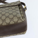 GUCCI GG Supreme Web Sherry Line Bag PVC Beige Gold 904 02 084 Auth 150380-17