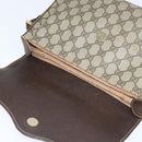 GUCCI GG Supreme Web Sherry Line Bag PVC Beige Gold 904 02 084 Auth 150380-10