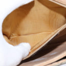 GUCCI GG Supreme Web Sherry Line Bag PVC Beige Gold 904 02 084 Auth 150380-24