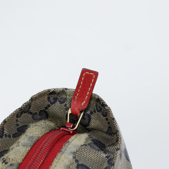 GUCCI GG Crystal Tote Bag Coated Canvas Navy Gold 131233 Auth 150381