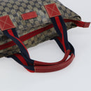 GUCCI GG Crystal Tote Bag Coated Canvas Navy Gold 131233 Auth 150381-7
