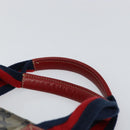 GUCCI GG Crystal Tote Bag Coated Canvas Navy Gold 131233 Auth 150381-8