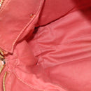 Chloe Angie Hand Bag Leather 2way Brown Gold Auth 150382-20