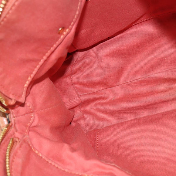 Chloe Angie Hand Bag Leather 2way Brown Gold Auth 150382