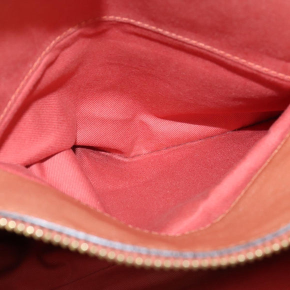 Chloe Angie Hand Bag Leather 2way Brown Gold Auth 150382