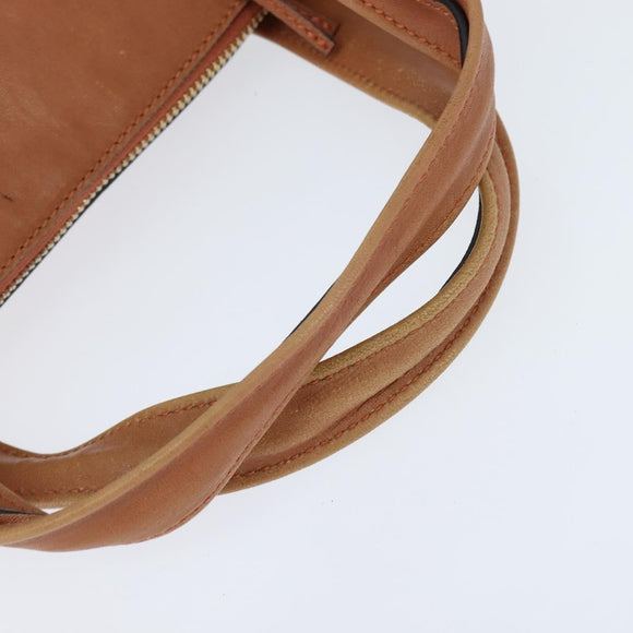 Chloe Angie Handtasche Leder 2-Wege Braun Gold Authentisch 150382