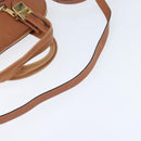 Chloe Angie Hand Bag Leather 2way Brown Gold Auth 150382-8