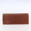 Salvatore Ferragamo Gancini Hand Bag Leather Brown Gold Auth 150384-5