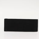 Salvatore Ferragamo Chain Gancini Shoulder Bag Suede Black Gold Auth 150385-5