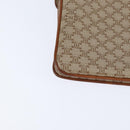 CELINE Macadam Canvas Shoulder Bag PVC Beige Gold Auth 150387-12