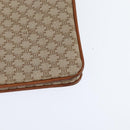 CELINE Macadam Canvas Shoulder Bag PVC Beige Gold Auth 150387-13