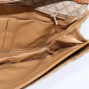 CELINE Macadam Canvas Shoulder Bag PVC Beige Gold Auth 150387-17