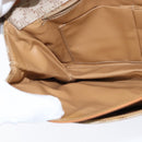 CELINE Macadam Canvas Shoulder Bag PVC Beige Gold Auth 150387-18