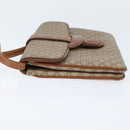 CELINE Macadam Canvas Shoulder Bag PVC Beige Gold Auth 150387-4