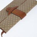 CELINE Macadam Canvas Shoulder Bag PVC Beige Gold Auth 150387-6