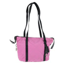 PRADA Shoulder Bag Nylon Pink Silver Auth 150388-1